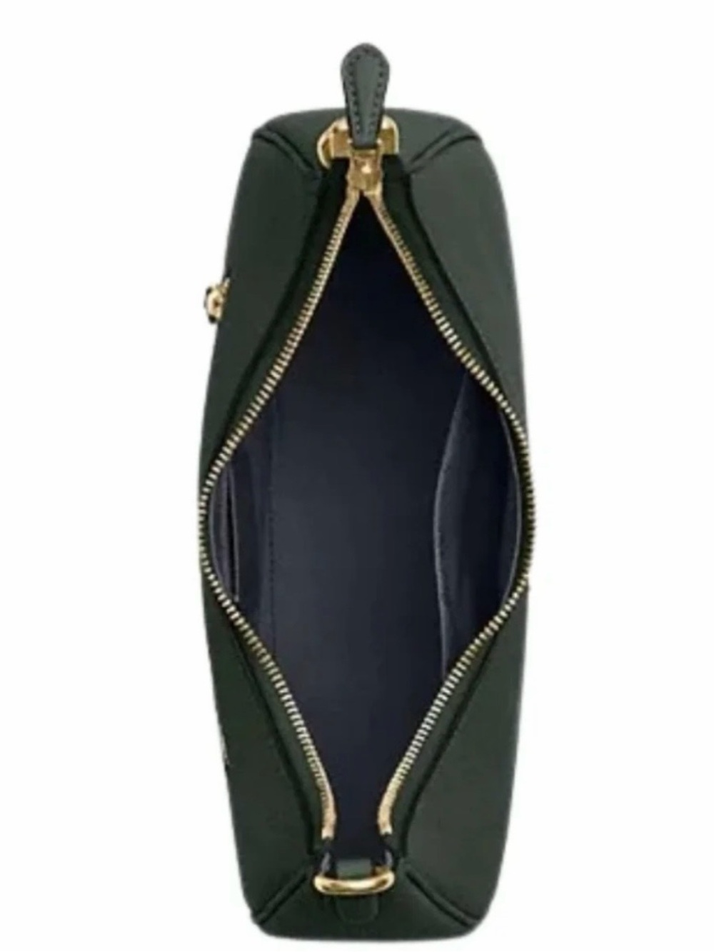 Coach Teri Hobo Green Gold Leather Shoulder Bag purse convertible NEW - Picture 5 of 15